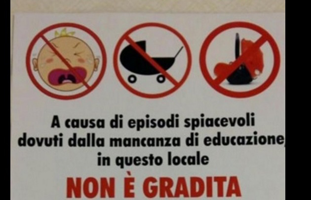 ristorante-vietato-bambini-cartello