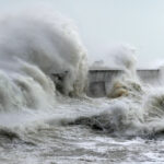 Tempesta a Lesconil, Bretagna