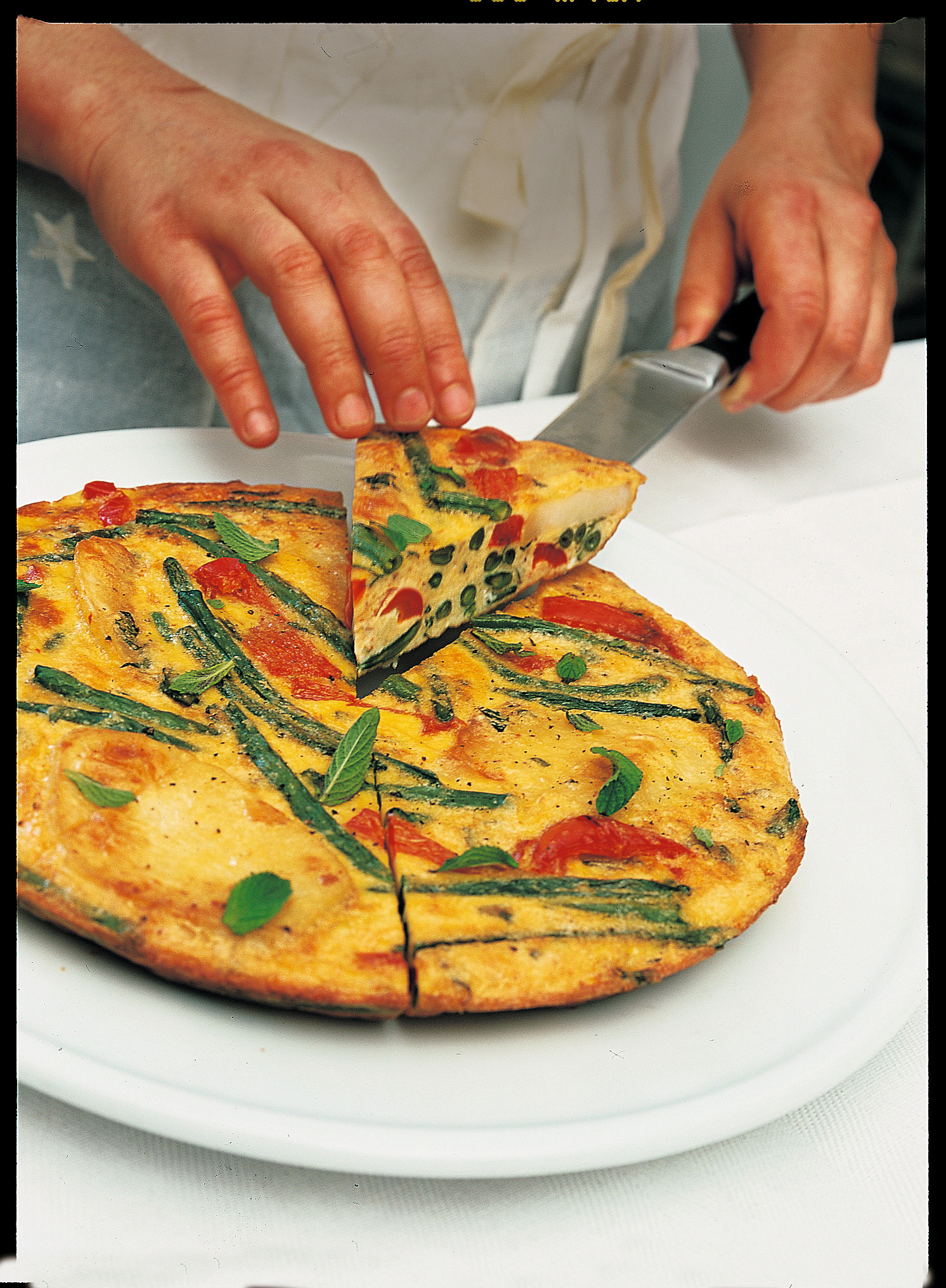 Ricetta Frittata con fagiolini e peperoni - Donnamoderna