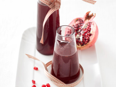 Succo di melagrana e sciroppo