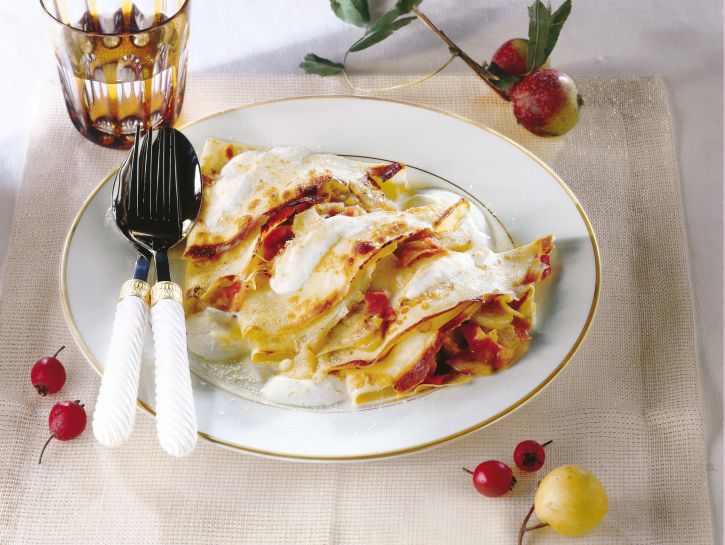Crespelle ai topinambur gratinate