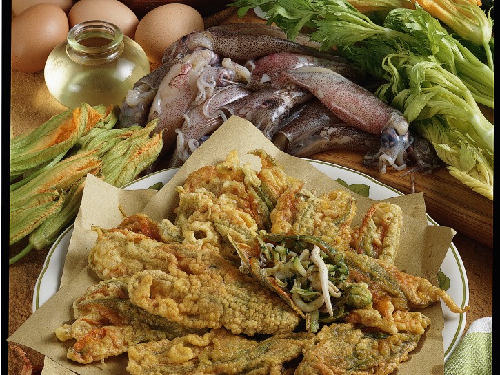 Fiori di zucca ai calamari