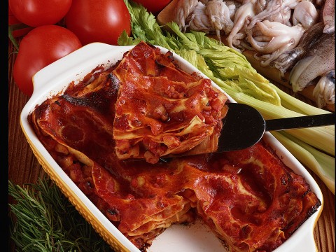 Lasagne al ragù di mare