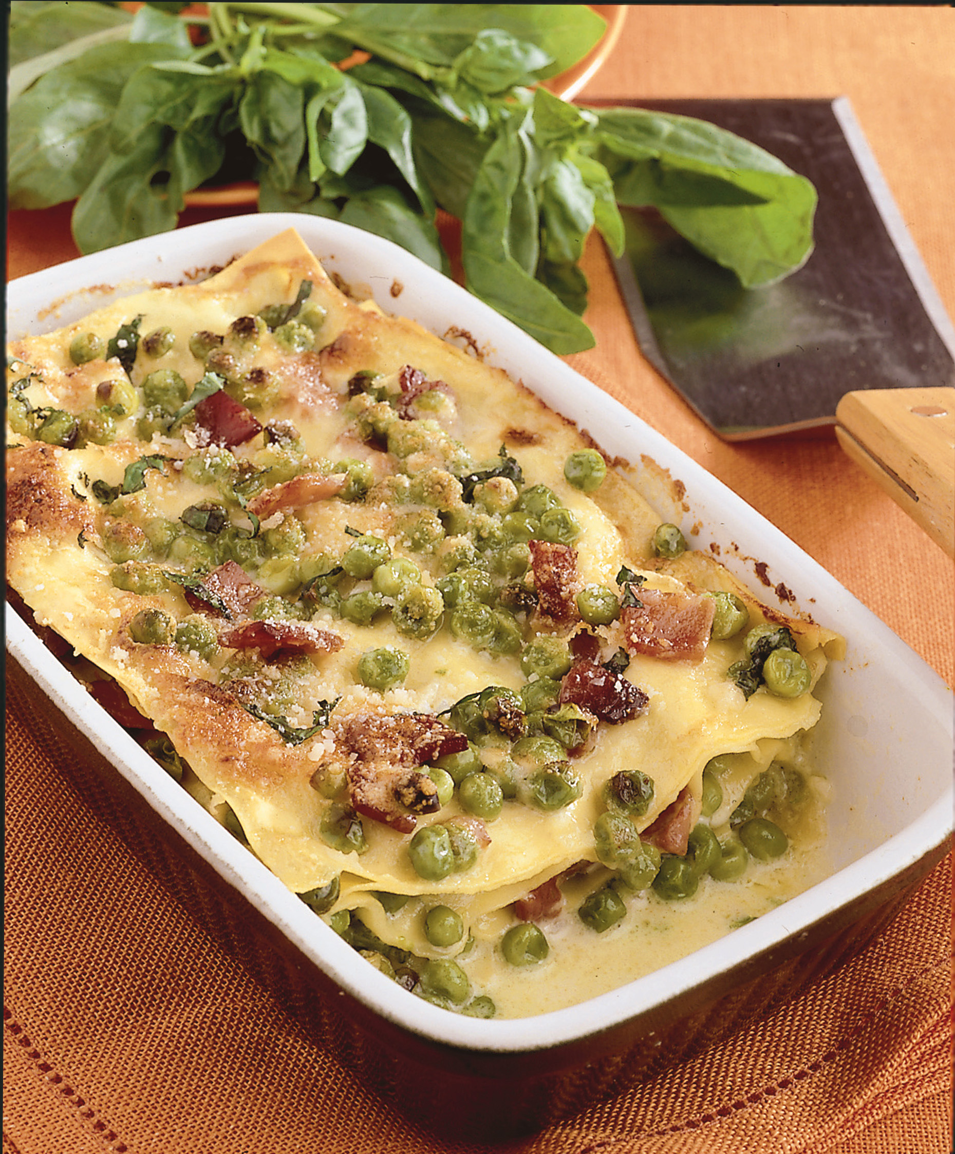 Ricetta Lasagne con prosciutto crudo e pisellini Donna Moderna