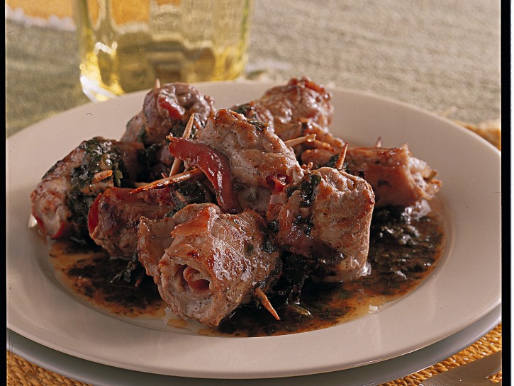 Saltimbocca di pollo al vino