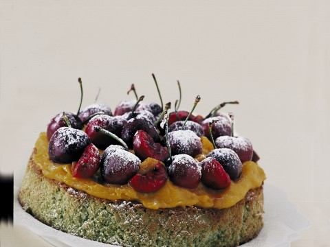 Torta di pistacchio e crema