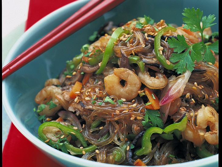 Vermicelli di soia alla coreana