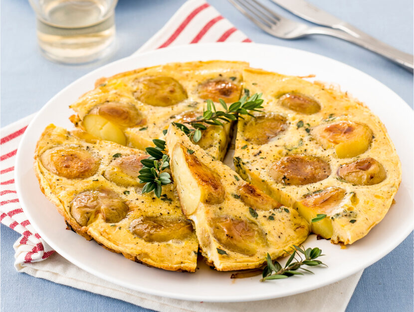 Frittata con patate e cipolle