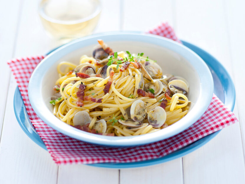 Pasta alla carbonara di mare