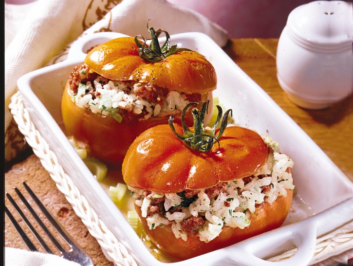 Pomodori ripieni con salsiccia