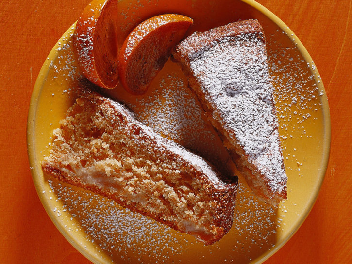 Torta soffice di pere e cachi