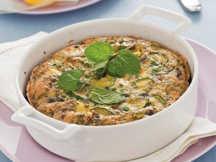 frittata di zucchine alla menta