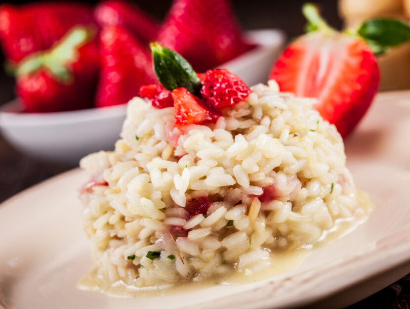 ricetta risotto alle fragole