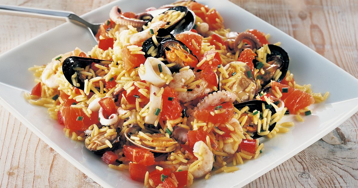 Ricetta Insalata Di Riso Con Frutti Di Mare Donna Moderna