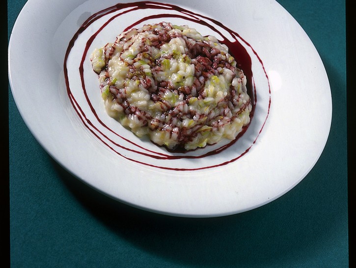 Risotto con porri e toma all'astigiana