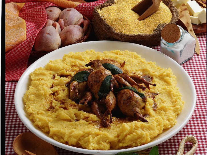 Polenta con le quaglie