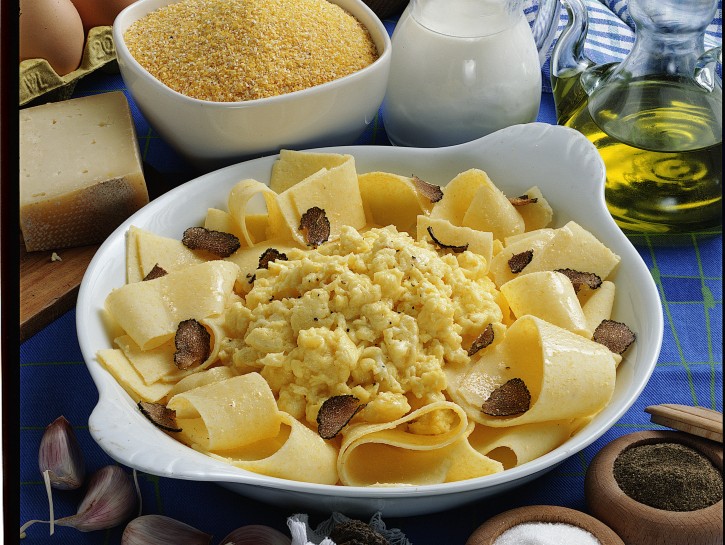 Straccetti di polenta alle uova