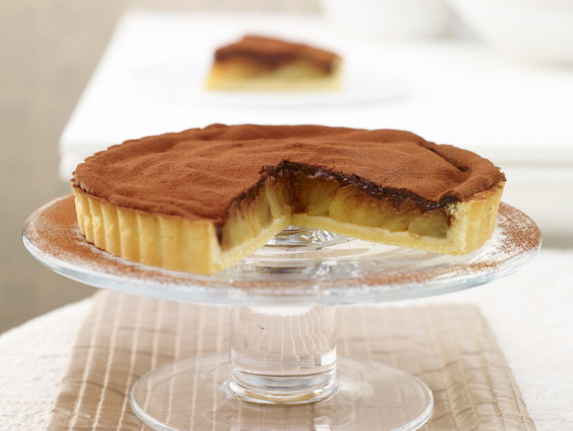 Tarte di mele con mousse di cioccolato