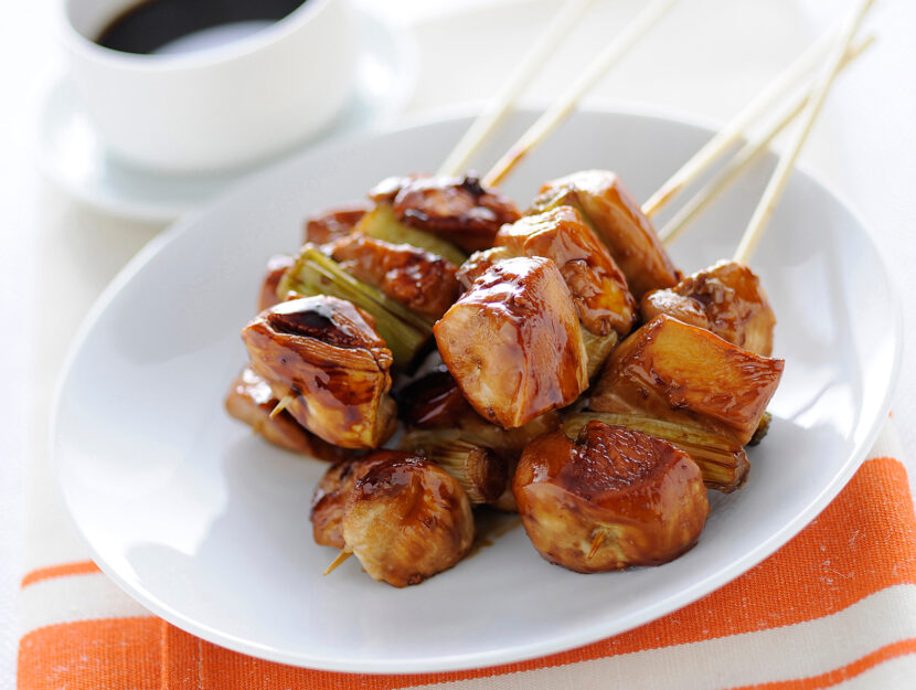 Yakitori alla giapponese con salsa agrodolce