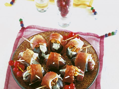 Bocconcini di datteri allo speck