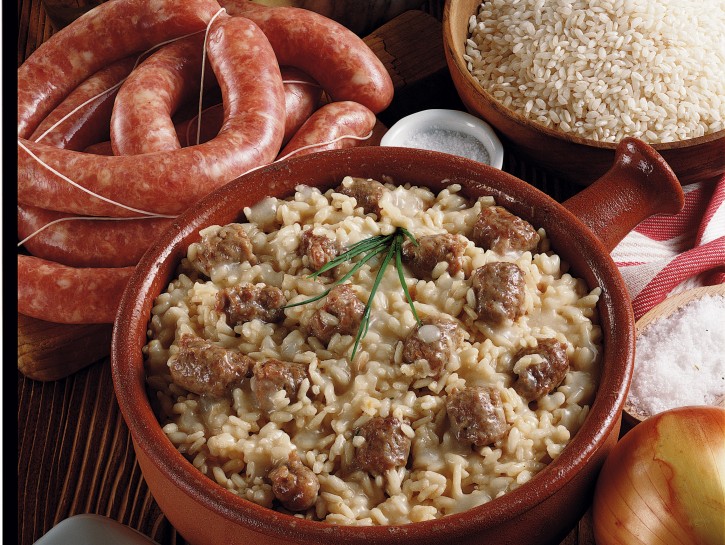Risotto e salsiccia
