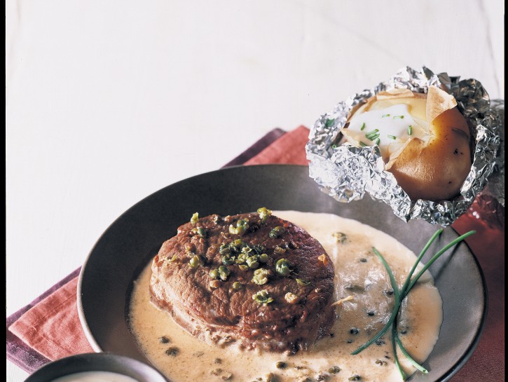 Filetto di manzo al pepe verde e Cognac