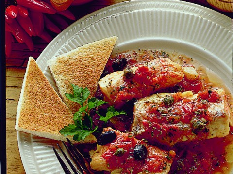 Merluzzo alla mediterranea