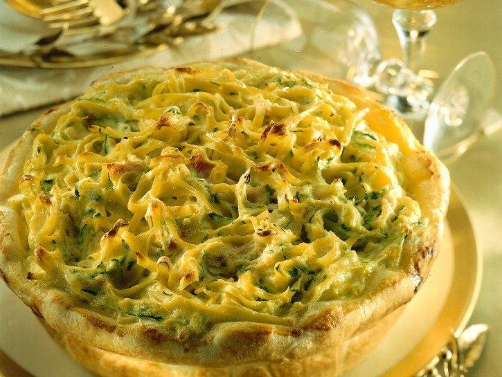 Crostata di tajarin in soufflé