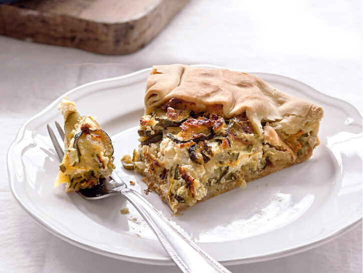 Torta salata di zucchine