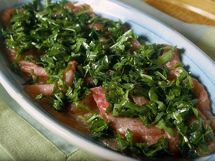 carpaccio-di-salmone-alla-rucola preparazione