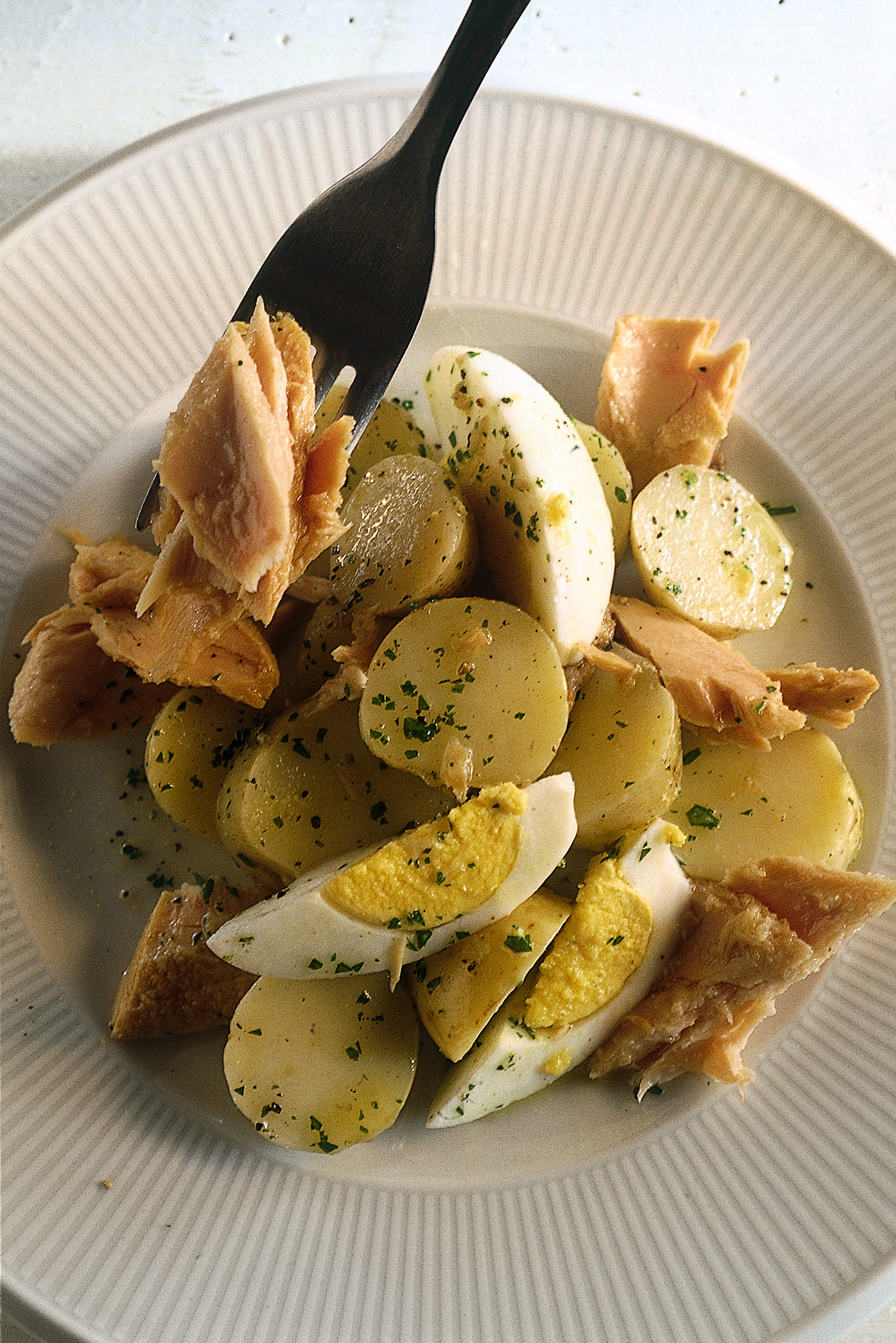 insalata patate uova e tonno