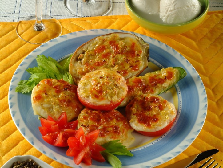 Verdure ripiene al gratin