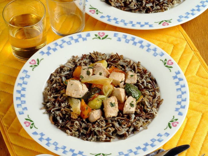 Riso nero al pesce spada