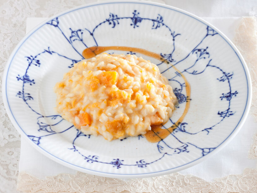 Risotto alla zucca in pentola a pressione