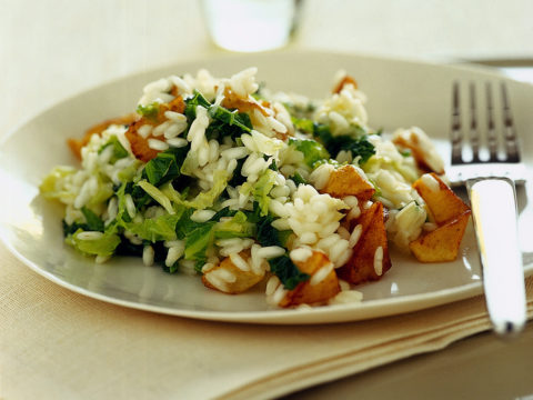 Risotto di patate e verza