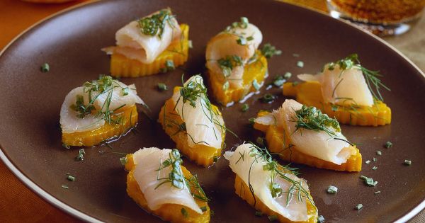 Ricetta Tartine di zucca e spada - Donna Moderna