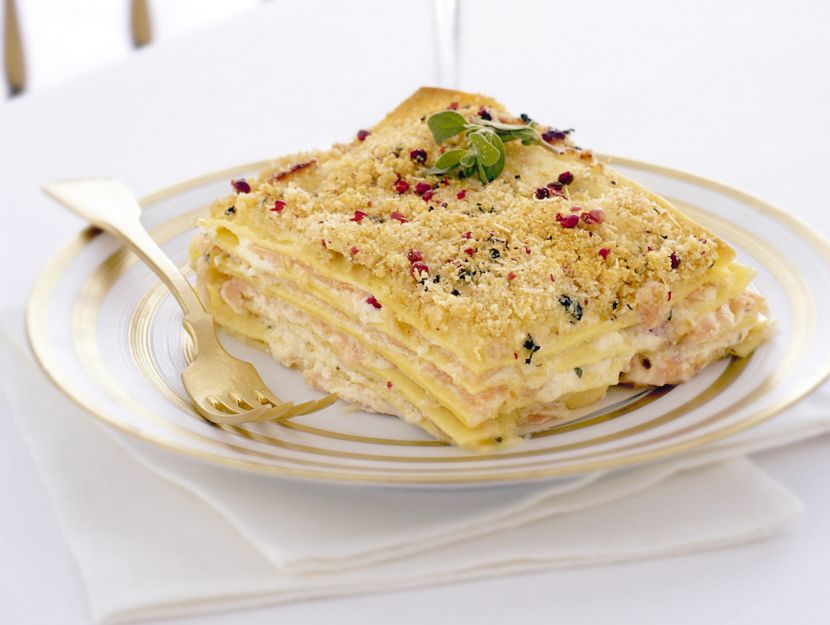 lasagne-con-carpaccio-di-salmone-e-robiola immagine