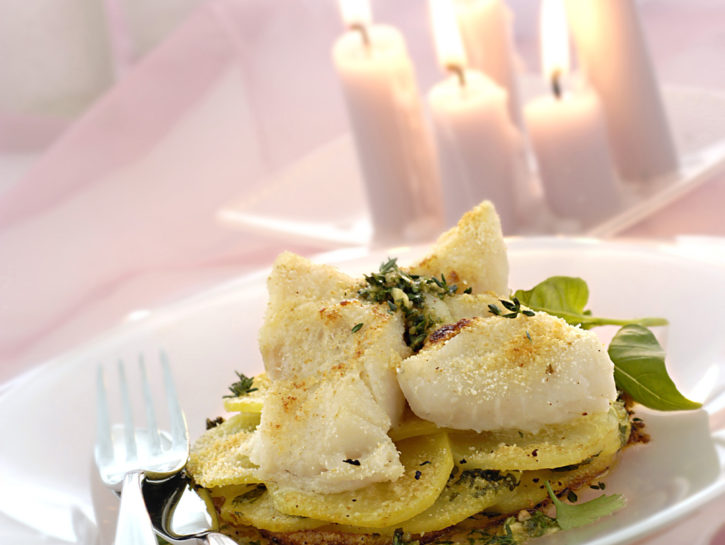 Merluzzo in bianco con patate