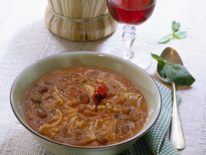 Pasta e fagioli al peperoncino