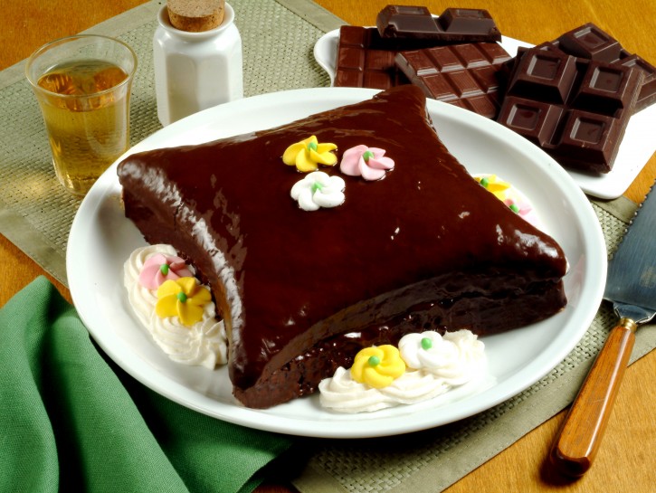 Torta glassata al cioccolato