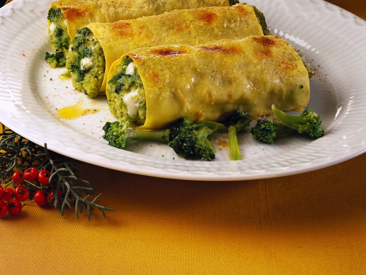 Cannelloni ai broccoli e taleggio