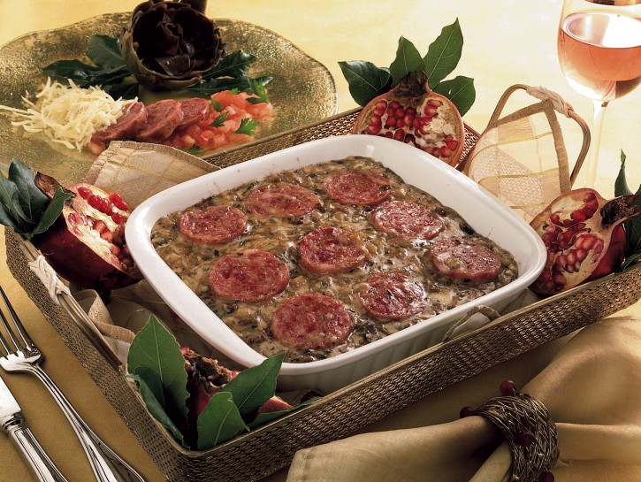 Cotechino e funghi porcini