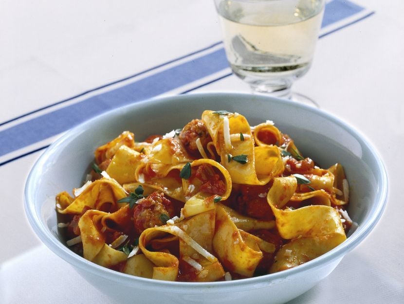 pappardelle-con-polpettine-al-sugo ricetta