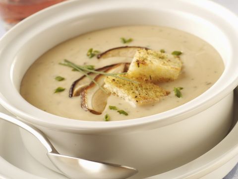 Crema di funghi al microonde