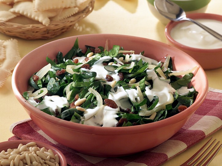 Insalata spinaci e yogurt