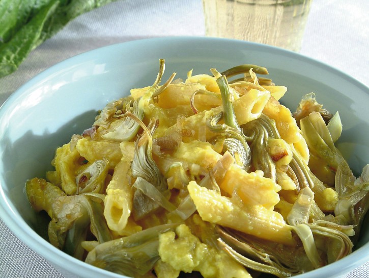 Penne cremose con carciofi