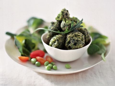 Polpettine di rucola e farina di ceci