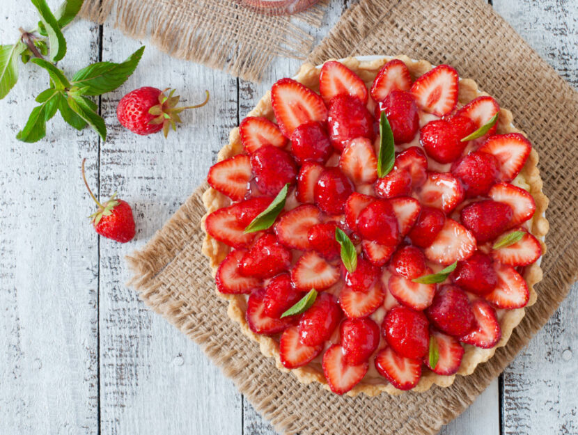 ricetta crostata di fragole