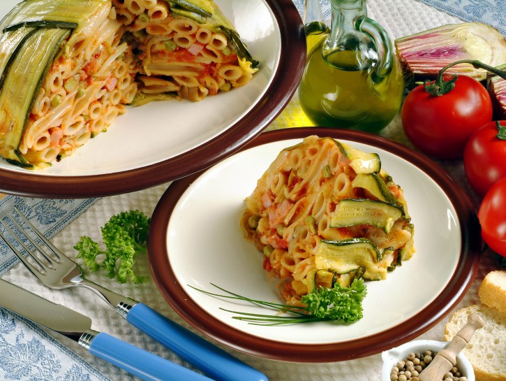 Sformato di pasta alle verdure
