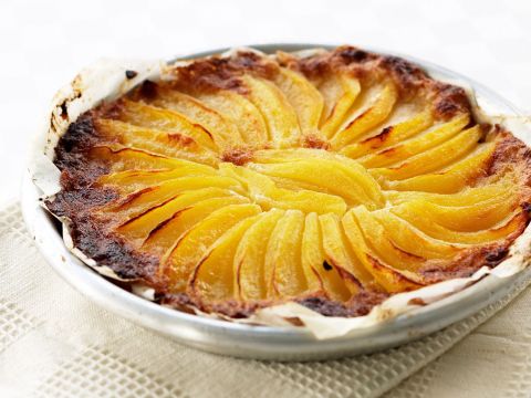 Gratin di mele con salsa all'uva